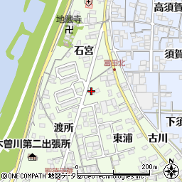 愛知県一宮市冨田東浦151周辺の地図