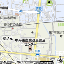 京都府綾部市川糸町北古屋敷周辺の地図