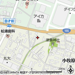 愛知県小牧市小牧原新田1477周辺の地図