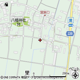岐阜県安八郡輪之内町里696-1周辺の地図