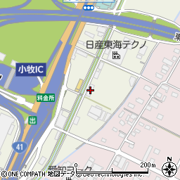 愛知県小牧市村中554周辺の地図