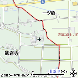 京都府福知山市観音寺173周辺の地図