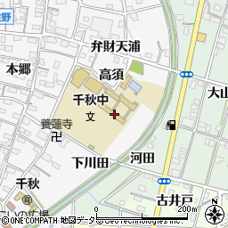 愛知県一宮市千秋町佐野高須2982周辺の地図