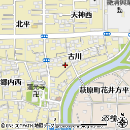愛知県一宮市三条古川1808周辺の地図