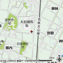 愛知県一宮市千秋町加納馬場三本木20-1周辺の地図