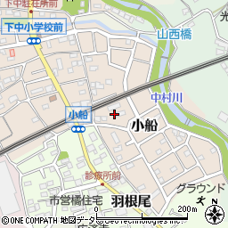 神奈川県小田原市小船38周辺の地図