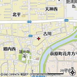 愛知県一宮市三条古川1811周辺の地図