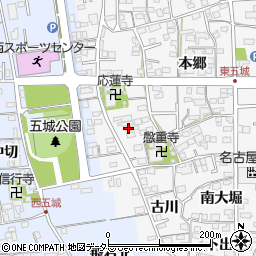 愛知県一宮市東五城寺廓周辺の地図