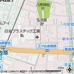 愛知県小牧市東田中123周辺の地図