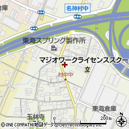 愛知県小牧市村中1057周辺の地図
