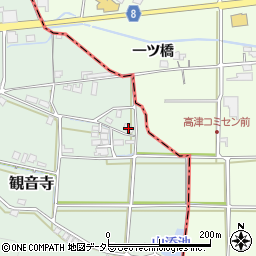 京都府福知山市観音寺213周辺の地図