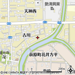 愛知県一宮市三条古川22周辺の地図