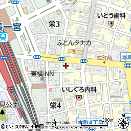 名古屋銀行一宮支店周辺の地図