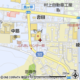 京都府綾部市大島町（大籔）周辺の地図