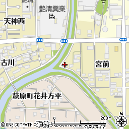 愛知県一宮市三条芦山周辺の地図