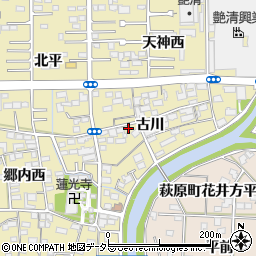 愛知県一宮市三条古川1807周辺の地図