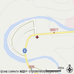 兵庫県養父市大屋町須西53周辺の地図
