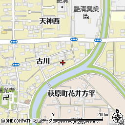 愛知県一宮市三条古川21周辺の地図