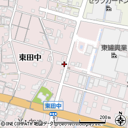 愛知県小牧市東田中2153周辺の地図