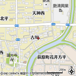 愛知県一宮市三条古川1979周辺の地図