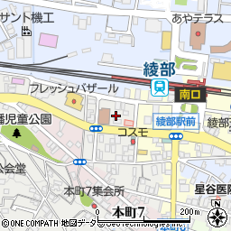 京都府綾部市幸通周辺の地図