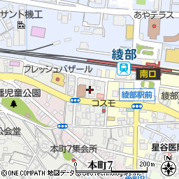 京都府綾部市幸通周辺の地図