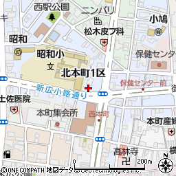京都府福知山市北本町１区周辺の地図