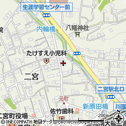 中南信用金庫二宮支店周辺の地図