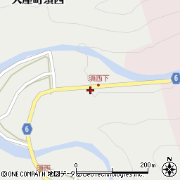 兵庫県養父市大屋町須西33周辺の地図