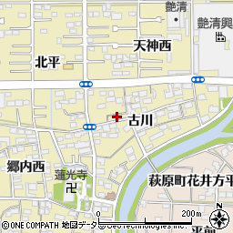 愛知県一宮市三条古川1824周辺の地図