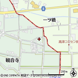 京都府福知山市観音寺212周辺の地図