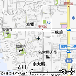 愛知県一宮市東五城本郷28周辺の地図