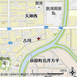 愛知県一宮市三条古川1872周辺の地図
