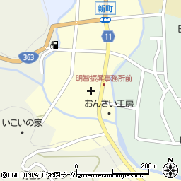 恵那市役所　明智振興事務所南水道管理室周辺の地図