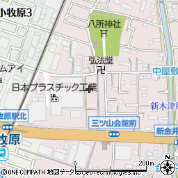 愛知県小牧市東田中121周辺の地図
