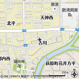 愛知県一宮市三条古川1851周辺の地図