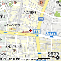 三菱ＵＦＪ銀行一宮支店周辺の地図