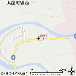 兵庫県養父市大屋町須西32周辺の地図