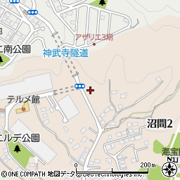 神奈川県逗子市沼間2丁目4周辺の地図