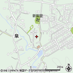 千葉県君津市泉周辺の地図