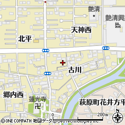愛知県一宮市三条古川1828周辺の地図