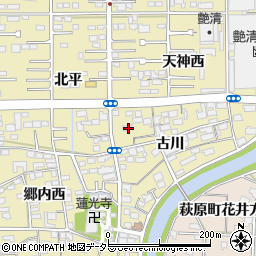 愛知県一宮市三条古川1829周辺の地図