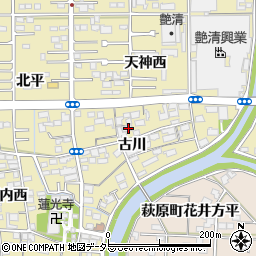 愛知県一宮市三条古川1852周辺の地図