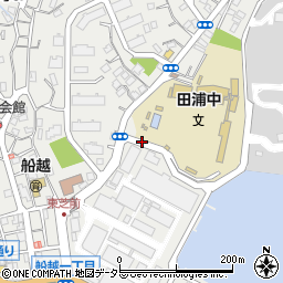 神奈川県横須賀市船越町周辺の地図