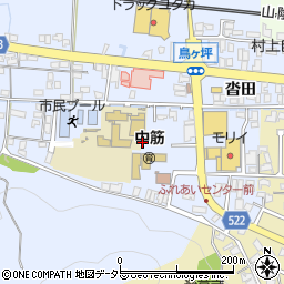 京都府綾部市大島町外山田周辺の地図