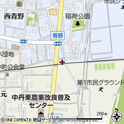 京都府綾部市川糸町（天王森）周辺の地図
