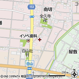 愛知県一宮市北小渕南切65周辺の地図