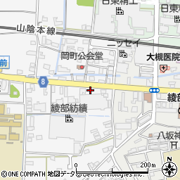 京都府綾部市岡町斗代周辺の地図