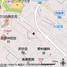 岐阜県多治見市笠原町神戸区周辺の地図