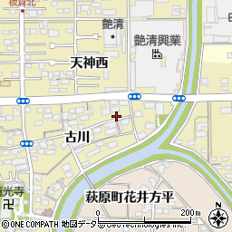 愛知県一宮市三条古川1874周辺の地図